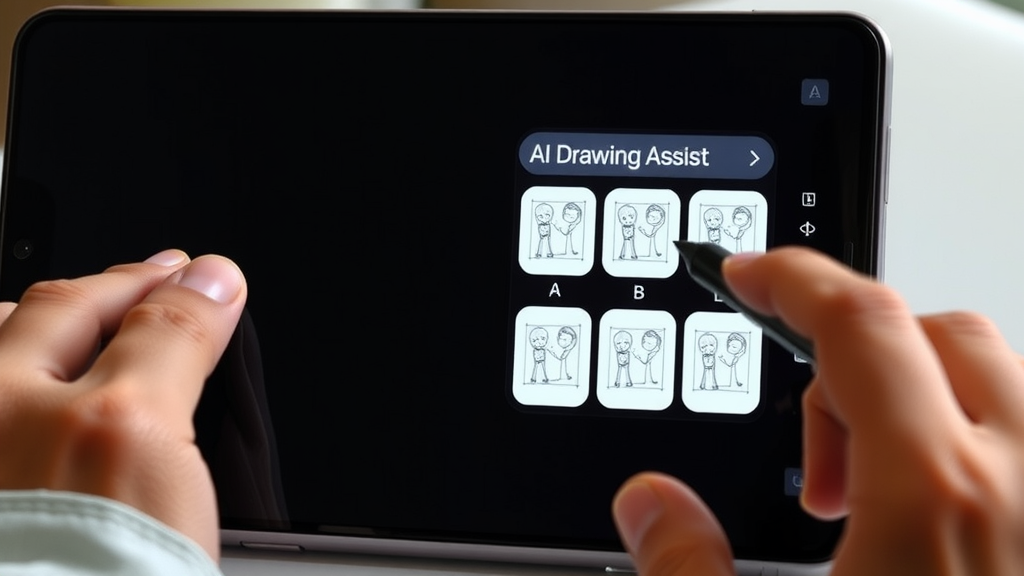 Illustration complémentaire sur assistant dessin IA Samsung