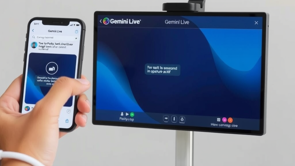 Gemini Live : Comment utiliser le partage vidéo et d'écran avec l'IA de Google