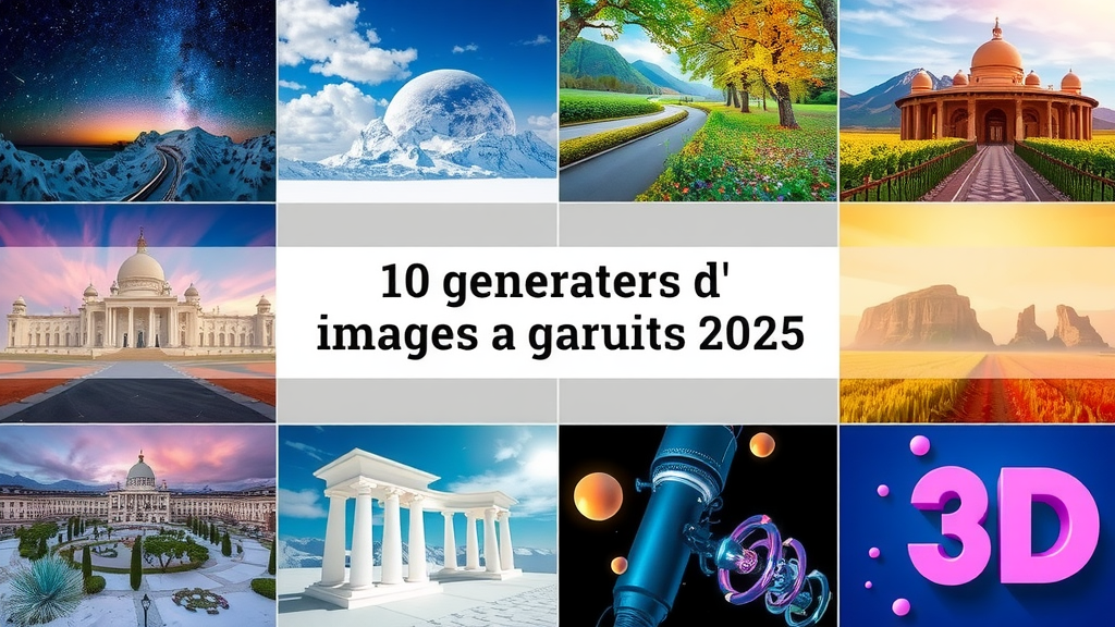 Les 10 meilleurs générateurs d'images IA gratuits en 2025 : guide complet