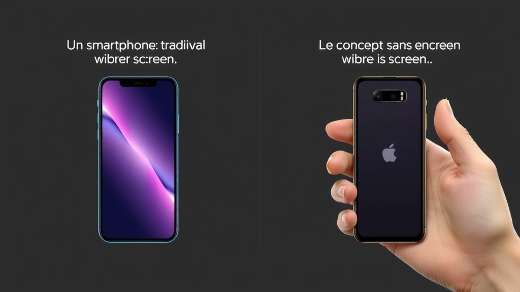 Illustration complémentaire sur smartphone sans écran