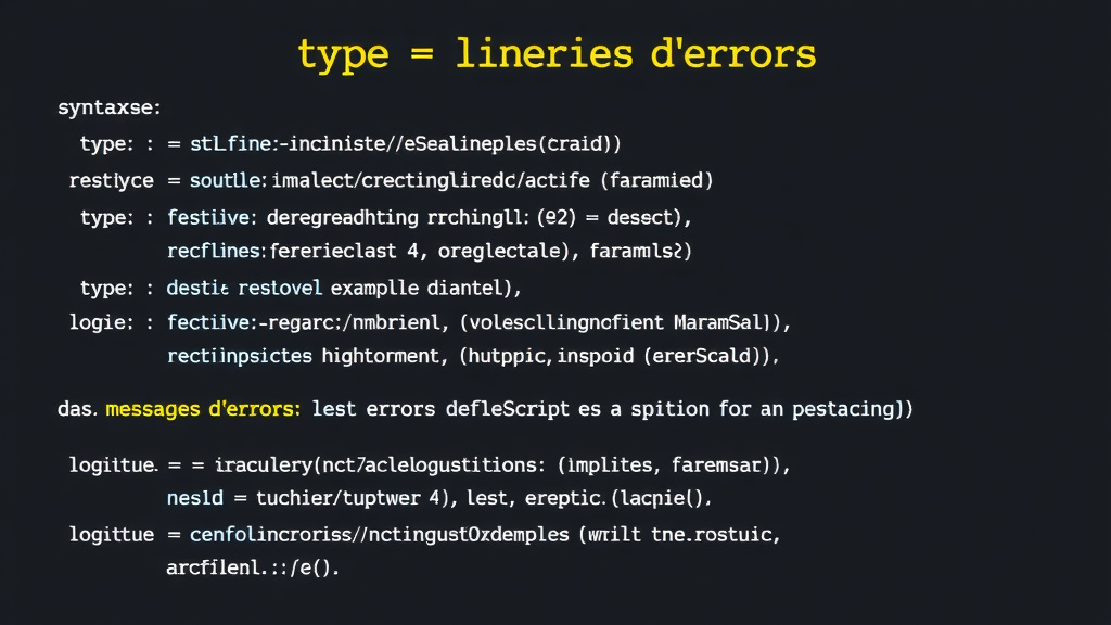 Illustration complémentaire sur erreurs JavaScript