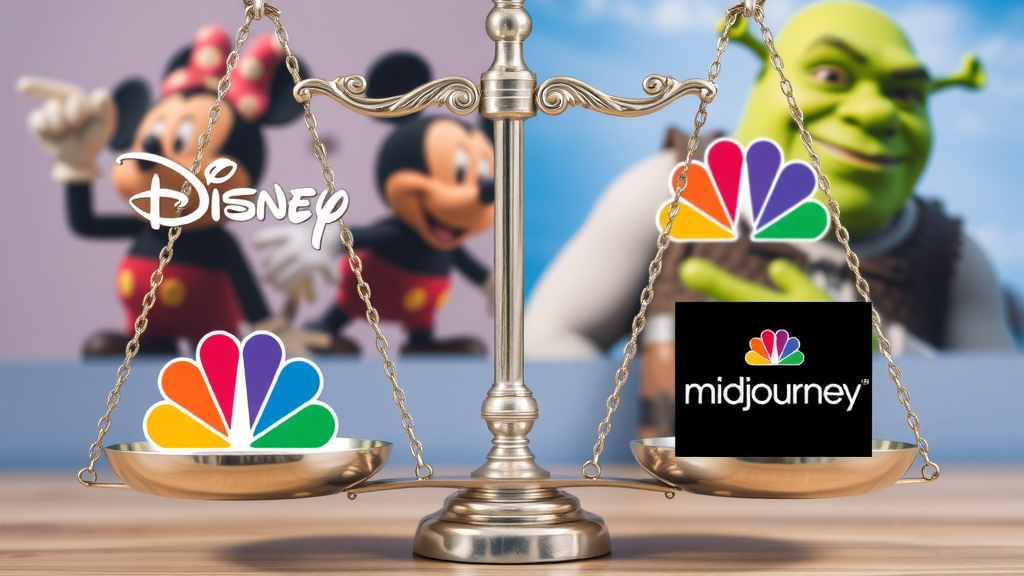 Midjourney face à Disney et NBC : la bataille juridique des droits d'auteur en IA