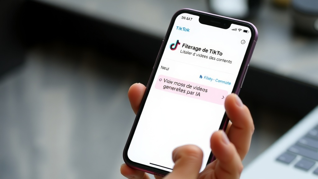 TikTok contre l'IA : nouveaux outils pour filtrer les vidéos générées en 2025