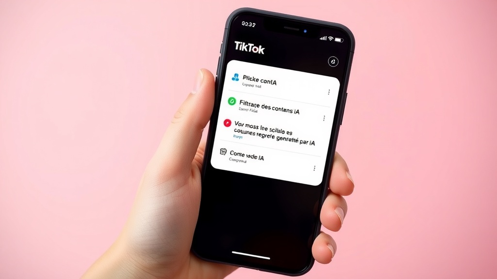 TikTok contre les vidéos IA : nouveaux outils pour filtrer les contenus générés