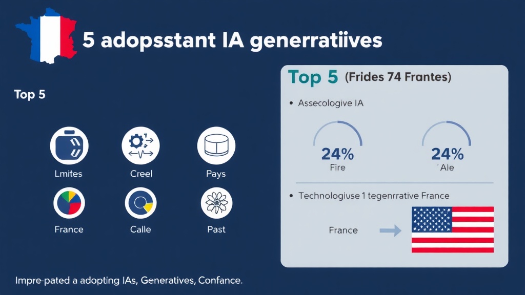 La France dans le Top 5 mondial de l'adoption d'IA générative en 2026