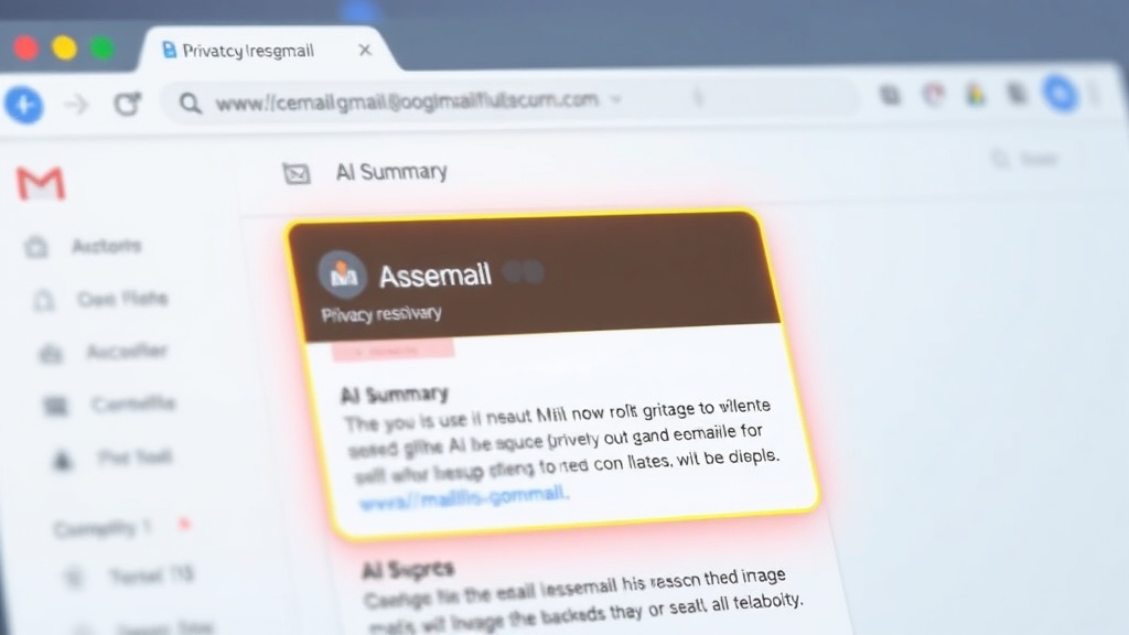 Gmail et IA : Pourquoi les Résumés Automatiques Menacent Votre Vie Privée