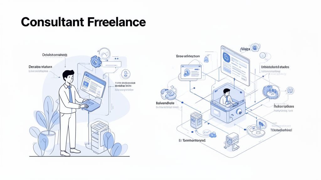 Illustration 3 sur consultant freelance Illustration 3 sur consultant freelance
