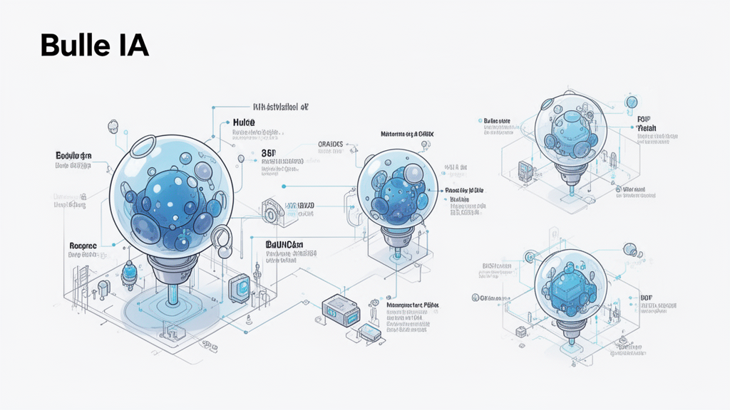 Illustration 3 sur bulle IA